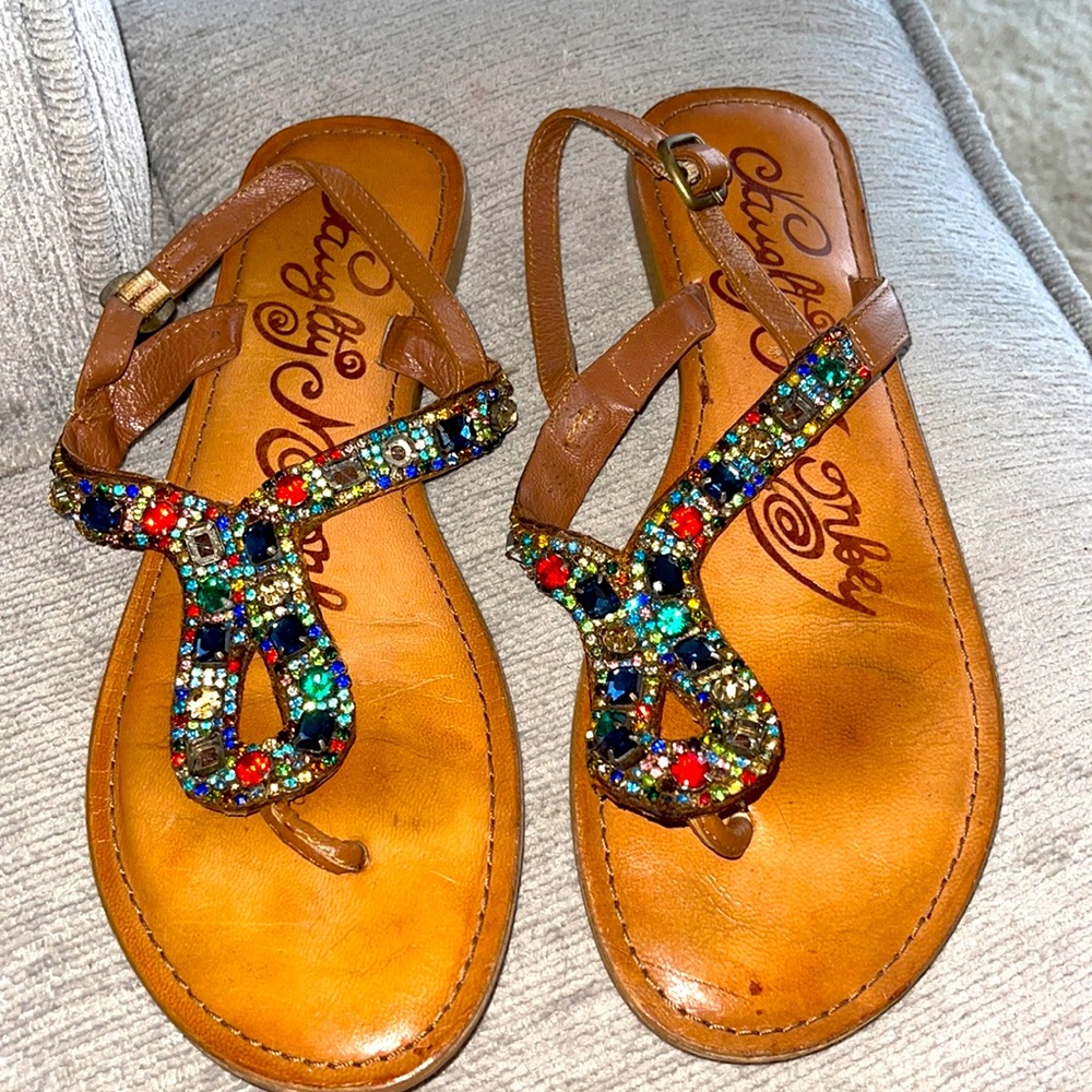 Naughty Monkey Women’s Jeweled Sandals